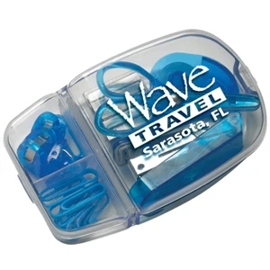 Trans Traveling Assistant - Kit With Stapler, Refill Staples, Tape, Scissors, Trans Clips And Paper Clips
