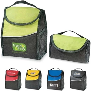 Insulated Foldable Lunch Cooler Bag Made Of 600 Denier Polyester/420 Denier Ripstop