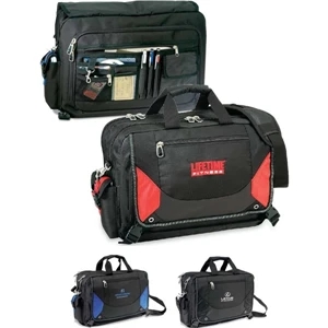 Techno Collection - Hi-tech Designed Computer Briefcase With Contemporary Rubber Trim