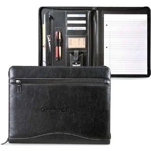 Princeton - Letter Size Zippered Notebook Planner With White Accent Stitching
