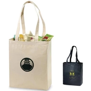 Spirit (r) - Natural - Sturdy Economical Tote Bag With Self-fabric Handles And Large 5" Gusset