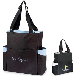 Fremont - Classic Travel Tote Bag With Distinctive Color Accents And Zippered Closure