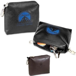 Marshall Koskin Collection - Golf Pouch With Plush Lining And Satin Finish Clip