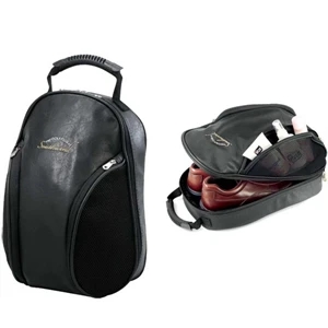 Concord Koskin Collection - Elegant Locker/golf Shoe Bag With Velour-lined Zippered Shoe Compartment