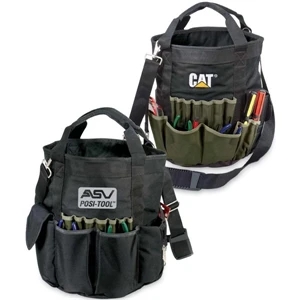 Contractor - Rugged Utility, Bucket Style Tool Bag With Multiple Inside And Outside Pockets