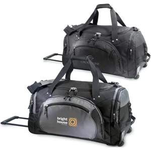 Sovereign - Durable Rolling Duffel Bag With Large Side And Front Pockets And Sturdy Handle