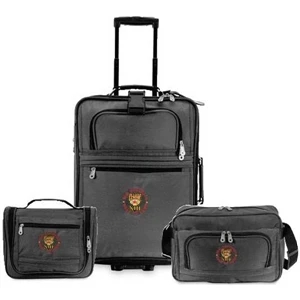Explorer - 3-piece Luggage Set; Pullman Bag, Carry-on Tote And Amenity Kit. Closeout