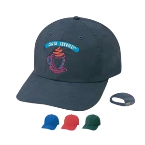 Low Crown Unconstructed Deluxe Polyester Micro Fiber Fabric Cap With 6 Panel Design