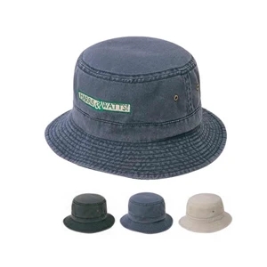 Bucket Hat, Pigment Dyed And Cap Washed Made Of 100% Cotton Twill Fabric