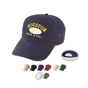 Low Crown Unconstructed Deluxe Polo Style Twill Cap, Normal Dyed And Cap Washed