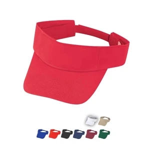 Storm - Pro Style 100% Heavy Cotton Twill Fabric Visor With Self Fabric Velcro Strap