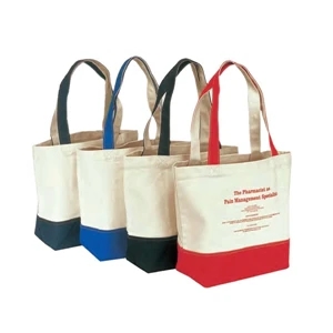 Natural 15 Oz. Cotton Canvas Tote Bag With Inside Pocket, 22" X 14" X 6"