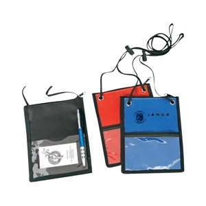 Polyester 600 Denier Badge Holder With Heavy Vinyl Backing, 5 3/4" X 7 1/2"