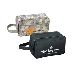 600 Denier Polyester Travel Kit With Heavy Vinyl Backing, 10" X 6" X 4"