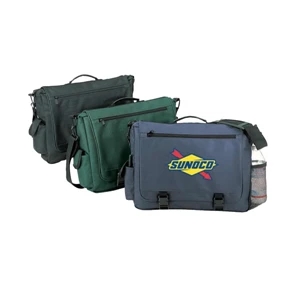 600 Denier Polyester Standard Briefcase With Cell Phone Pocket And Bottle Holder