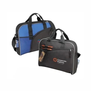 Business Portfolio, 600 Denier Polyester With Heavy Vinyl Backing, 16" X 12" X 4"