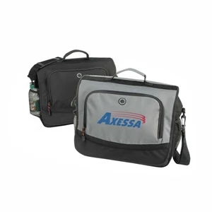Deluxe 600 Denier Polyester Briefcase With Heavy Vinyl Backing, 15" X 13" X 5"