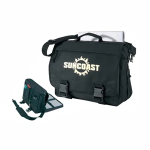 600 Denier Polyester Expandable Computer Briefcase With Heavy Vinyl Backing