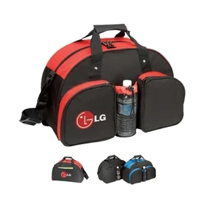 17 1/2" X 12" X 10 1/2" - Polyester Duffel Bag With Heavy Vinyl Backing