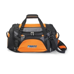 Vertex (tm) - Tangerine Orange - Tech Duffel With Adjustable, Removable Shoulder Strap With Non-slip Pad