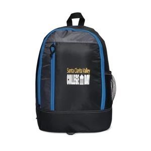Eclipse - Glacier Blue - Backpack With Zippered Main Compartment And Side Mesh Pocket