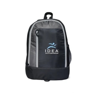 Eclipse - Apple Green - Backpack With Zippered Main Compartment And Side Mesh Pocket