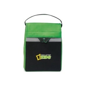 Olympus - Apple Green - Foldable Lunch Cooler With Thermo Lining And Top Grab Handle