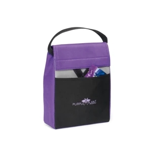 Olympus - Purple - Foldable Lunch Cooler With Thermo Lining And Top Grab Handle