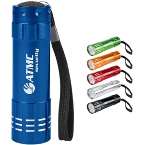 Aluminum Flashlight With Push Button, 3 1/2" X 15/16" Dia