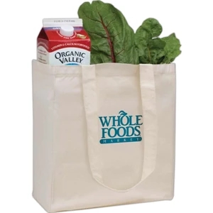 V Natural (tm) - Silkscreen - Grocery Tote Bag Made Of 100%, Organic Cotton