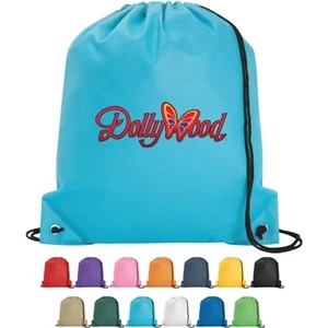 Poly Pro - Silkscreen - Polypropylene Drawstring Tote Bag With Double Drawcord Closure