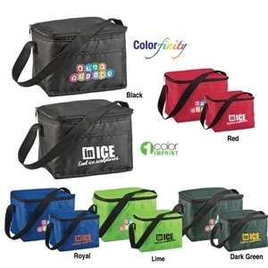 Sale 5-7 Day Production - Six Pack Cooler Bag Holds Six 12 Oz Cans Plus Ice