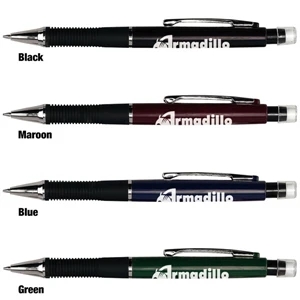 Armadillo - Sale 5-7 Day Production - Mechanical Pencil With 0.7mm Writing Graphite, Chrome Accents And Metal Clip