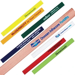 Sale 5-7 Day Production - Carpenter Pencil With A Number 3 Flat Graphite Insert And Extra Large Imprint