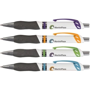 Exposition (tm) - Catalog 5-7 Day Production - Ballpoint Pen With Oversized Plastic Barrel And Chrome Accents