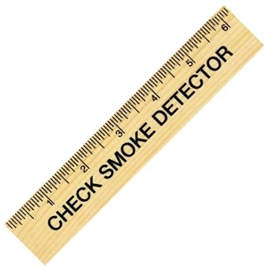 Catalog 5-7 Day Production - Natural Finish 6" Ruler With English Scale