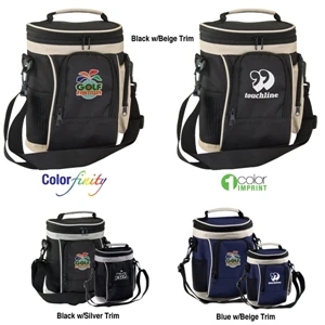 Sale 5-7 Day Production - Polyester Golf Cooler Bag With Large Zippered Insulated Compartment