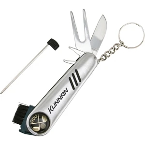 Catalog 5-7 Day Production - 7 In 1 Golf Tool With Sleek Stainless Steel Design