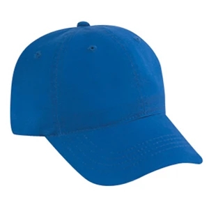 Low Fitting Six Panel Stone Garment Washed Cotton Twill Pro Style Cap. Blank