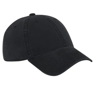 Six Panel Superior Garment Washed Brushed Cotton Twill Pro Style Cap. Blank
