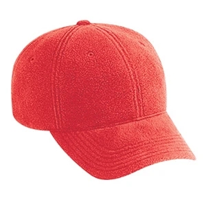 Low Fitting, Six Panel Polyester Micro Fleece Low Profile Pro Style Cap. Blank