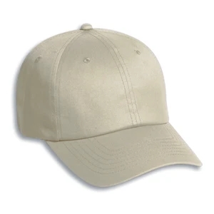 Six Panel Low Profile Pro Style Cap With Adjustable Hook And Loop Closure. Blank