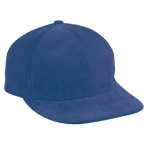 Structured Corduroy Pro Style Cap With Brass Finish Metal Press Buckle. Blank