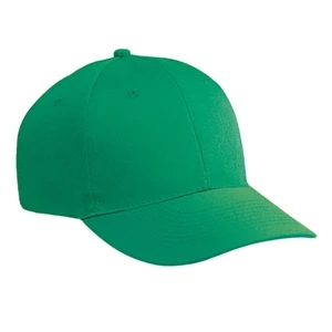 Cotton Twill Six Panel Low Profile Pro Style Cap With Plastic Snap Closure. Blank