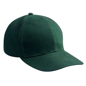 Low Profile, Structured Brushed Bull Denim Pro Style Cap With Six Panels. Blank