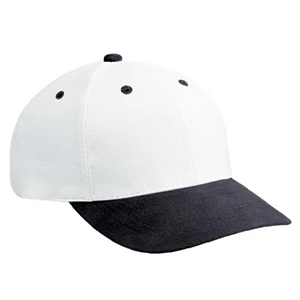 Two Tone Washed Brushed Cotton Twill, Low-fitting Six Panel Pro Style Cap. Blank