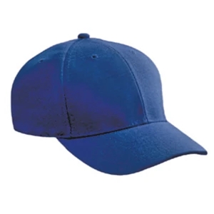 Solid Color Six Panel Wool Blend Pro Style Cap With Gray Undervisor. Blank