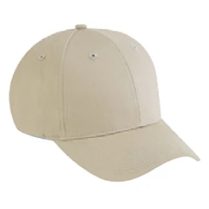 Structured Six Panel Cotton Twill Pro Style Cap Features Firm Front Panel. Blank