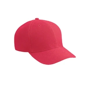 Low Profile, Wool Blend Low Fitting Pro Style Cap With Plastic Snap. Blank