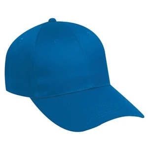 Low Fitting, Structured Six Panel Cotton Twill Pro Style Cap With Long Visor. Blank